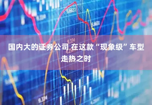 国内大的证券公司 在这款“现象级”车型走热之时